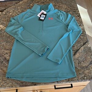 NWT UNDER ARMOUR BOYS LOOSE QUARTER ZIP